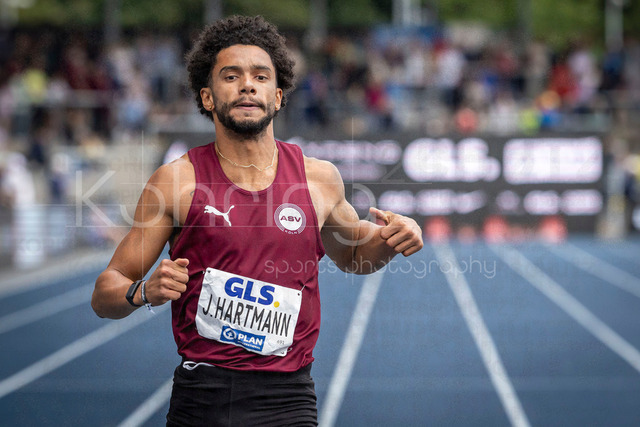 Deutsche Leichtathletik-Meisterschaften; Bochum-Wattenscheid, 26.07.2026 | 200m Halbfinale mit Joshua Hartmann (ASV Köln e.V.); Deutsche Leichtathletik-Meisterschaften am 26.07.2026 im Lorheide-Stadion, Bochum-Wattenscheid (Nordrhein-Westfalen).