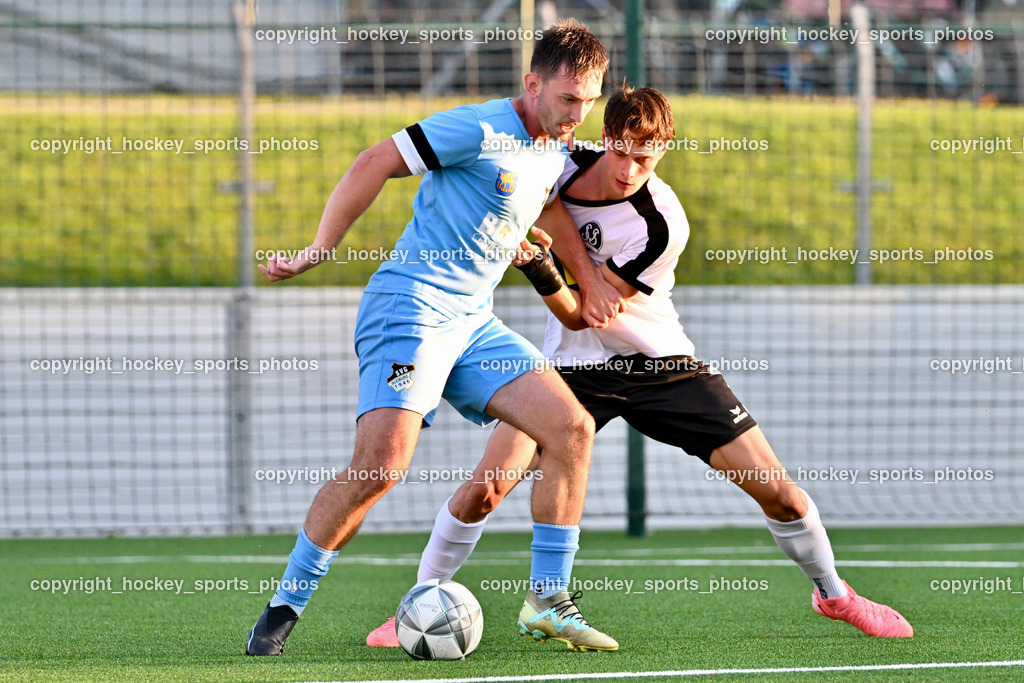 SV Spittal vs. SVG Bleiburg | #18 Alen Martinovic SVG Bleiburg, #6 Tristan Brükk SV Spittal, SV Spittal vs. SVG Bleiburg, SV Spittal vs. SVG Bleiburg am 14.08.2024 in Spittal an der Drau (Goldeck Stadion), Austria, (Photo by Bernd Stefan)