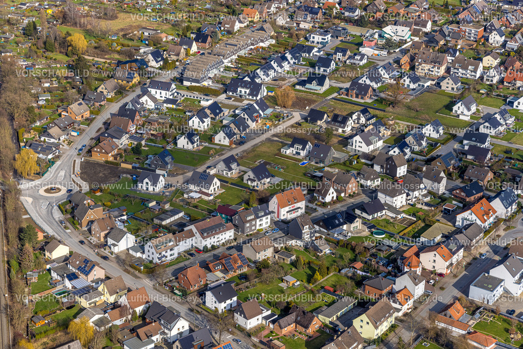 Hamm230215521 | Luftbild, Lohauserholz am Rangierbahnhof Hamm, Kreisverkehr Günterstraße, Stadtbezirk Pelkum, Hamm, Ruhrgebiet, Nordrhein-Westfalen, Deutschland