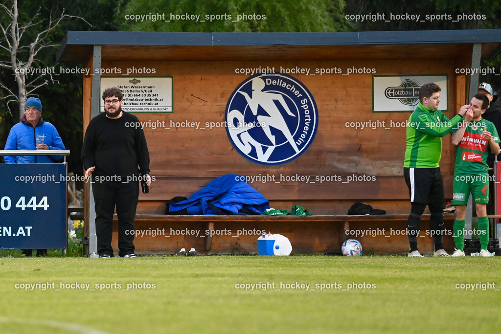 Dellach Gail vs. Rapid Lienz | Spielerbank Rapid Lienz, Headcoach Rapid Lienz Tolga Sarisaltik, Dellach Gail vs. Rapid Lienz, Dellach Gail vs. Rapid Lienz am 26.04.2024 in Dellach (Sportplatz Dellach Gail), Austria, (Photo by Bernd Stefan)