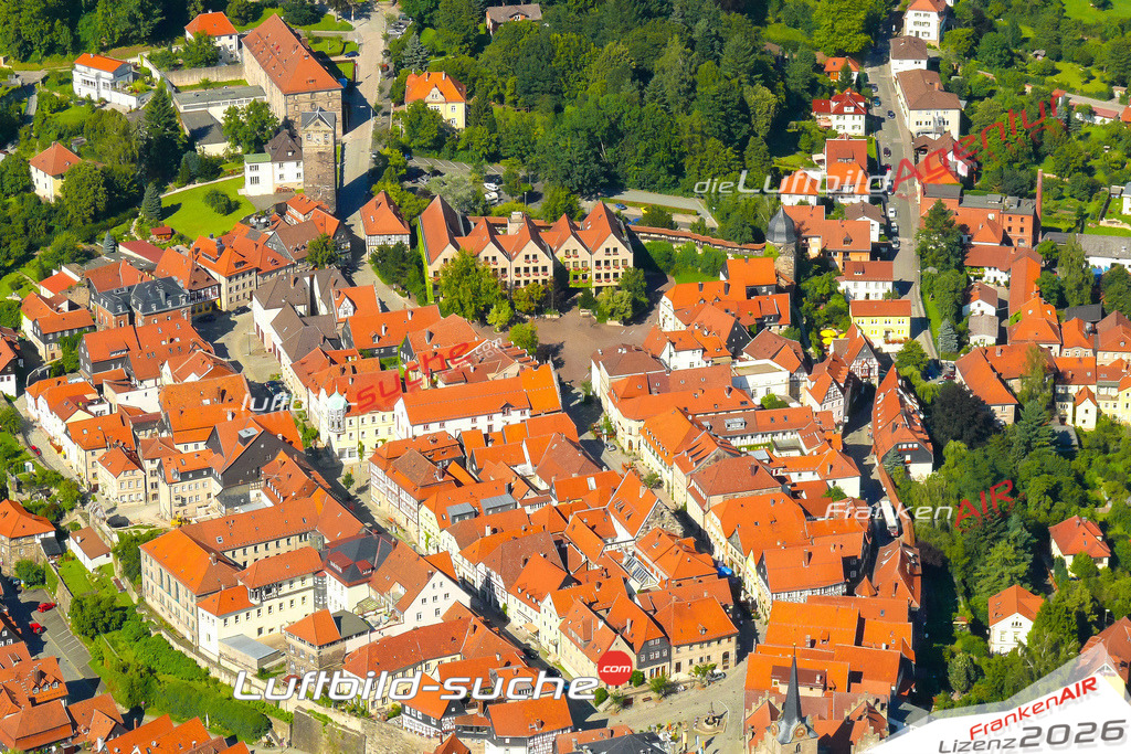 Die Luftaufnahme Altstadt - Kronach wurde vom UL-Flugzeug (keine Drohne) aus fotografiert.Hohe Druck- Auflösung-die Geschenkidee!