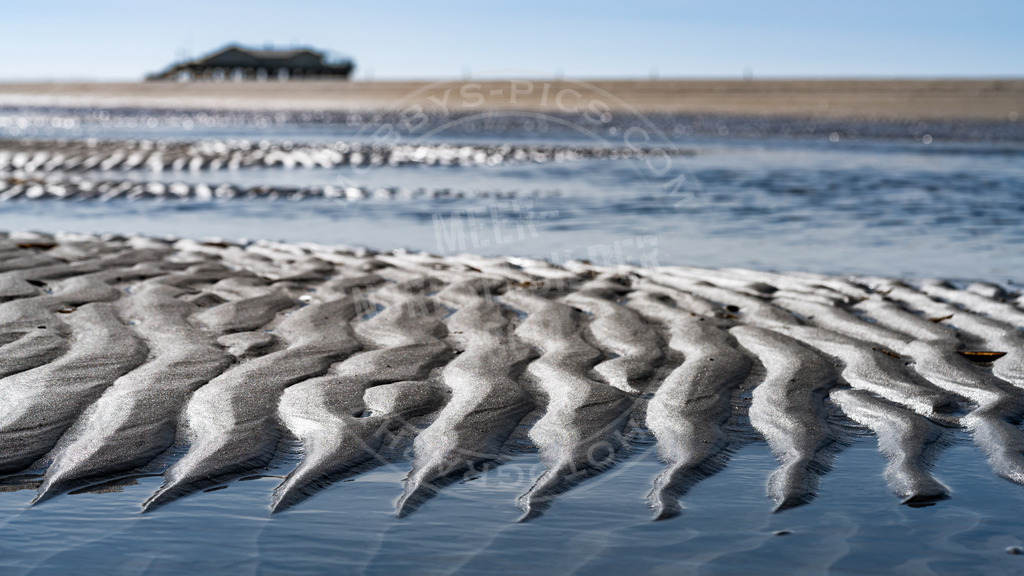 Strand bei Ebbe | Strandstruktur St. Peter-Ording