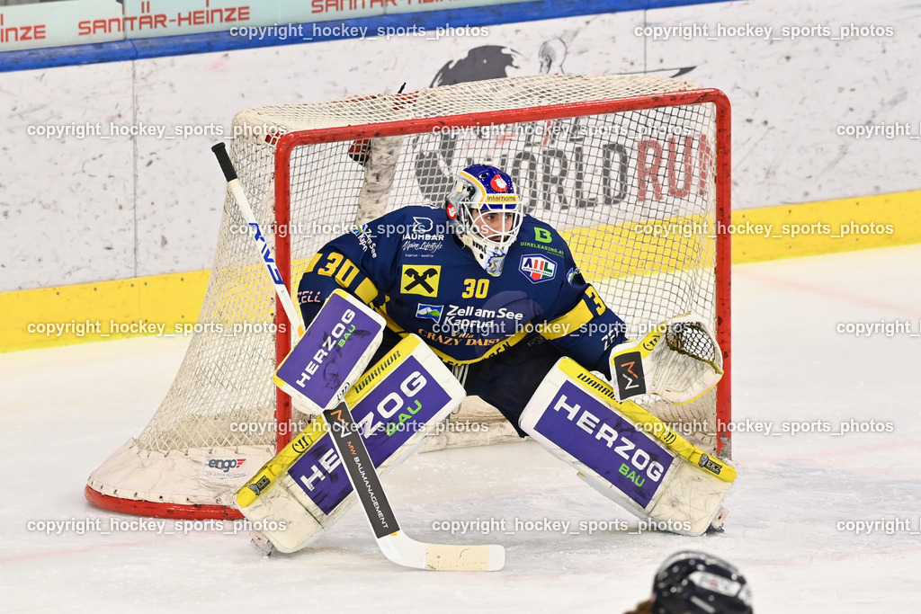 RED BULL HOCKEY JUNIORS vs. EK DIE ZELLER EISBÄREN | #30 Zimmermann Max EK DIE ZELLER EISBÄREN, RED BULL HOCKEY JUNIORS vs. EK DIE ZELLER EISBÄREN, RED BULL HOCKEY JUNIORS vs. EK DIE ZELLER EISBÄREN am 14.01.2025 in Salzburg (Eisarena Salzburg), Austria, (Photo by Bernd Stefan)