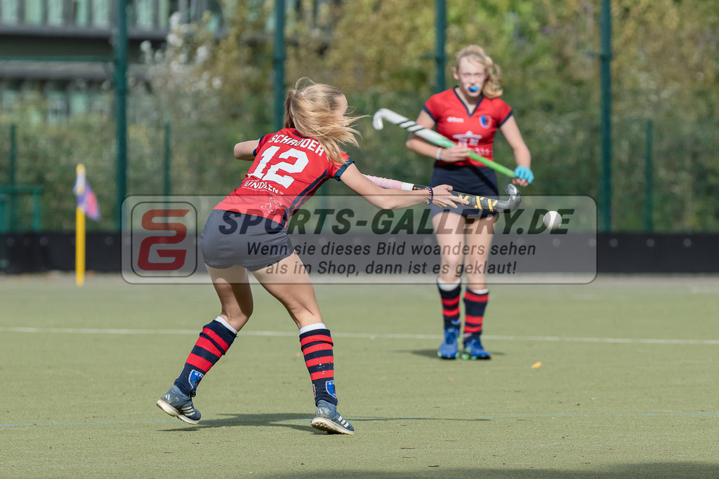 HK_20231021_105605 | Deutsche Meisterschaft WU16 Uhlenhorst Mülheim - Berliner HC am 21.10.2023 DHC, Düsseldorf ,