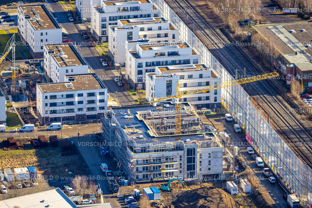 Dortmund260200056 | Luftbild, Baustelle Kronprinzenviertel für Neubau von Wohnungen, Hertha-Hoffmann-Straße, Dortmund, Ruhrgebiet, Nordrhein-Westfalen, Deutschland