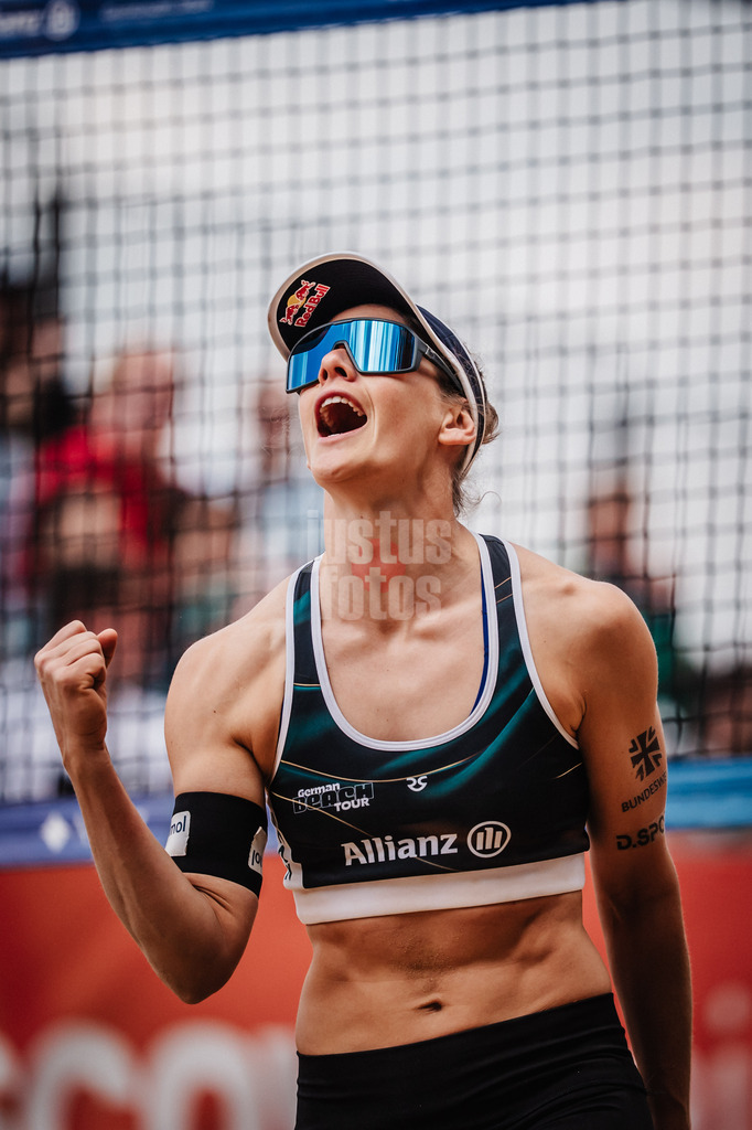 Beachvolleyball | Frauen | Allianz German Beach Tour 2025 | Tourstop Düsseldorf | 17.05.2025 | Cinja Tillmann jubelt