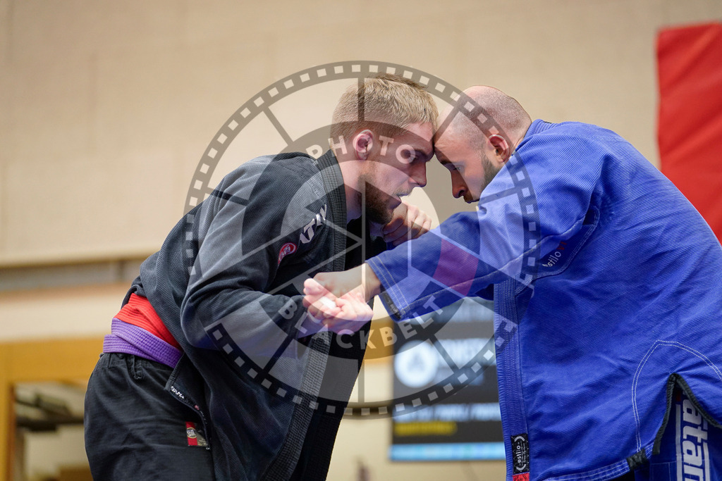 20240203PBB06777 | Fighters compete during the Brazilian Jiu-Jitsu Championship of the AJP Tour in Maintal by Frankfurt am Main, Germany, on February 2, 2024.