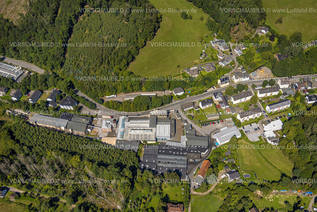 Ennepetal230800977 | Luftbild, Waldgebiet mit WaldschÃ¤den, Hasperbach Kahlschlag, Gewerbegebiet Hagener StraÃŸe, Voerde, Ennepetal, Ruhrgebiet, Nordrhein-Westfalen, Deutschland