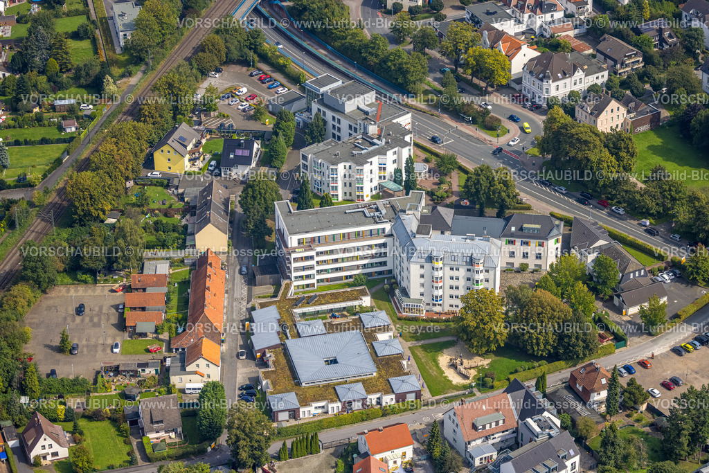 Unna230900952 | Luftbild, LZK Häuser, sozialpädiatrisches Zentrum, Lebenszentrum und Familienzentrum Königsborn, Königsborn, Unna, Ruhrgebiet, Nordrhein-Westfalen, Deutschland