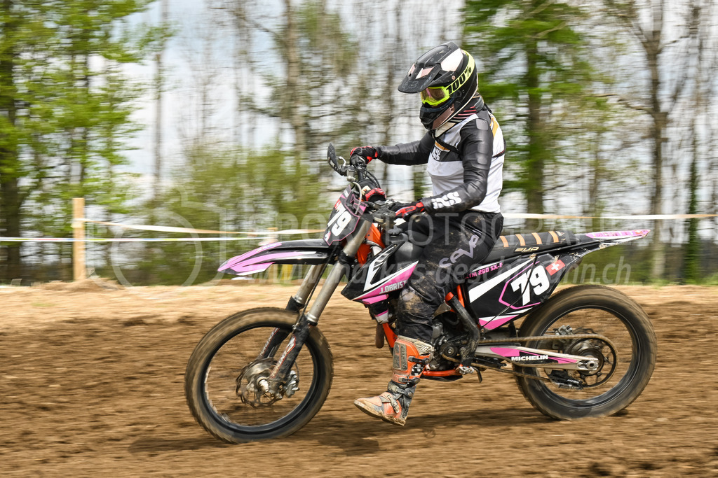 Motocross Schlatt bei Winterthur - 30. April 2023 | #79 Obrist Joelle aus Steffisburg (CH) auf KTM in der Kategorie Swiss MX Women Cup am Motocross Schlatt bei Winterthur, 30. April 2023. 
Instagram: @mx_schlatt | @mc_wila | @sam_schweiz
Bild: Sportfotografie Markus Aeschimann | www.markus-aeschimann.ch - Realisiert mit Pictrs.com