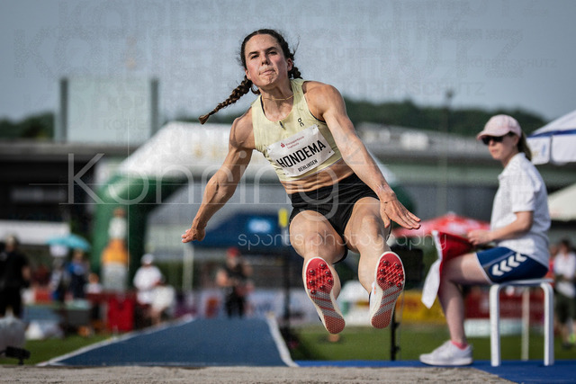 61. Internationales Pfingstsportfest; Rehlingen-Siersburg, 24.05.2026 | REHLINGEN , GERMANY - MAY 24: Pauline Hondema (NED/Niederlande) during the 61. Internationales Pfingstsportfest on 24.05.2026 at the  Bungertstadion in Rehlingen-Siersburg (Saarland / Deutschland).