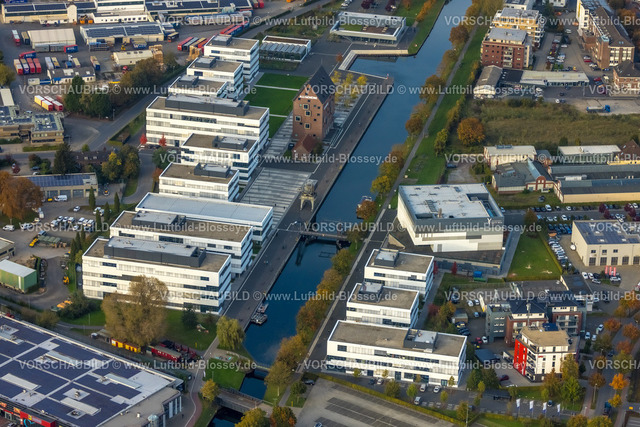 Kleve241014779 | Luftbild, Spoykanal und Hochschule Rhein-Waal Campus Kleve, Neue Werft, Wissensspeicher Bibliothek Hochschule, Kellen, Kleve, Niederrhein, Nordrhein-Westfalen, Deutschland