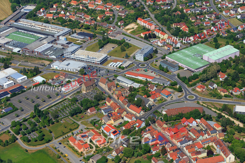 Luftbild von  Ebern - Luftaufnahme wurde 2015 von https://frankenair.de mittels Flugzeug (keine Drohne) erstellt - die Geschenkidee