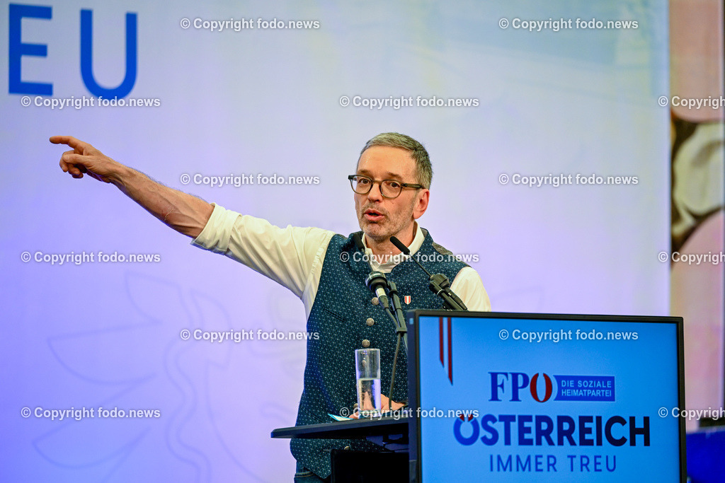 Urfahraner Jahrmarkt_ 1.Mai Kundgebung FPOE_ 01.05.2025-183 | 01.05.2025, Urfahraner Jahrmarkt, AUT, 1.Mai Kundgebung FPOE, im Bild Herbert Kickl (FP, Bundesparteiobmann)