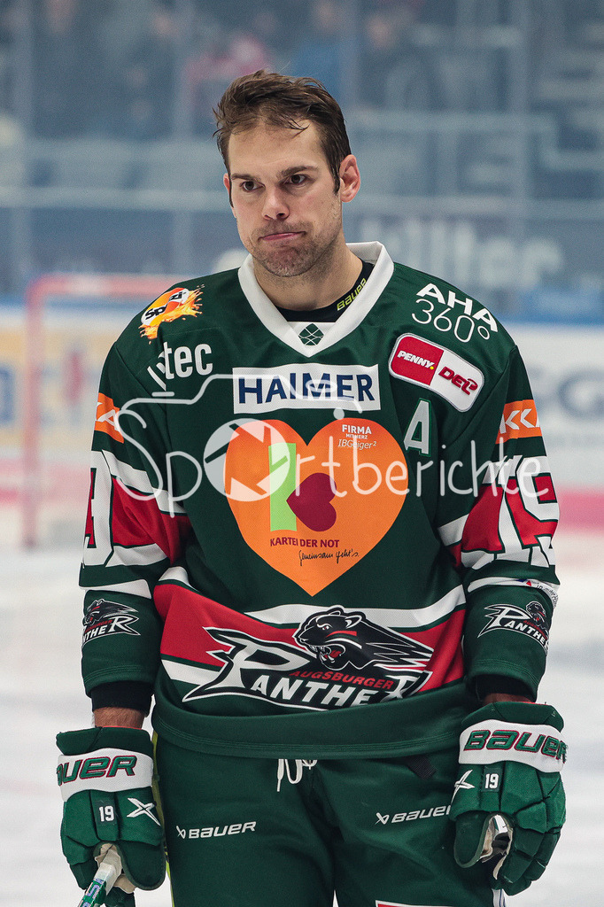 Augsburger Panther - Nuernberg ICE Tigers | Andrew LeBLANC (AEV #19) im Tirkot der Kartei der Not