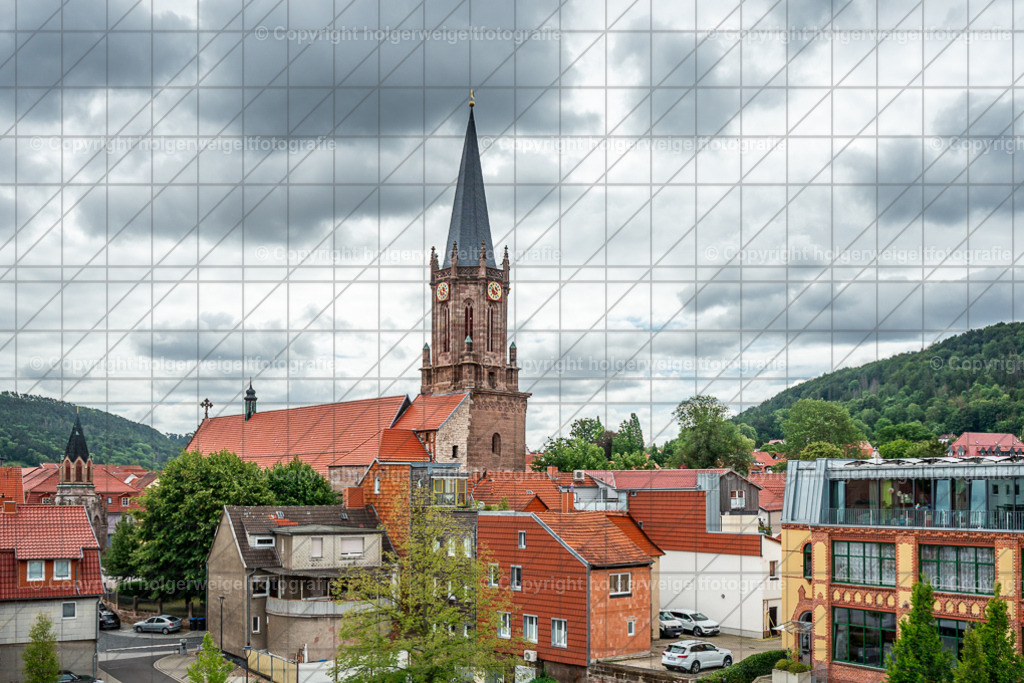 St. Aegidien | Das ist das Septembermotiv meines neuen Kalenders "Zeitreise durch Heilbad Heiligenstadt- Die 1960er und Heute" - Realisiert mit Pictrs.com