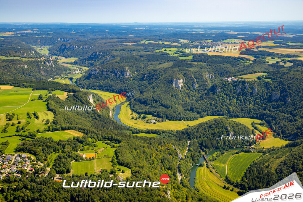 Das Luftbild zeigt : Donautal Beuron - Die Luftaufnahme wurde 2024 vom UL-Flugzeug aus erstellt ( keine Drohne ) - Hochauflösende Luftaufnahme - Für grossformatige Ausdrucke geeignet. Die Geschenkidee !Mit Lizenz und Bildrechte bestellbar