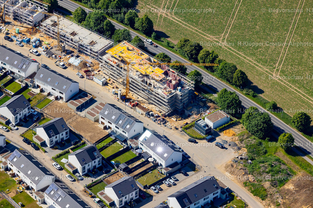 Luftbild Bergheim-3384 | Luftbildfotografie und Luftbild Bergheim Baustellen zum Neubau eines Stadtquartiers in Bergheim im Bundesland Nordrhein-Westfalen, Deutschland - Realisiert mit Pictrs.com