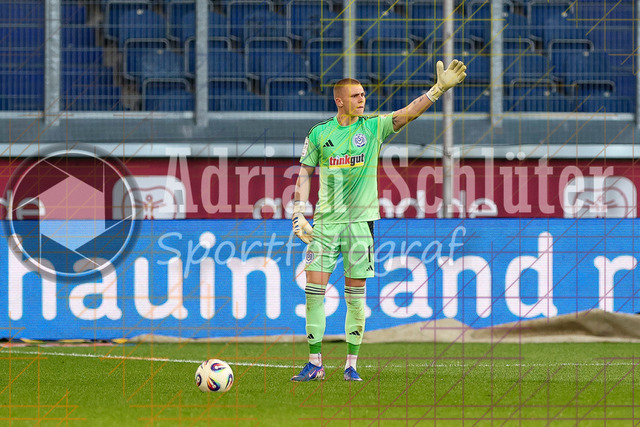 07.04.2026, GER, Fussball, Herren, 3. Liga, Saison 2025/2026, MSV Duisburg - VfL Osnabrück | Maximilian Braune (MSV Duisburg) gestikuliert, Gestik 