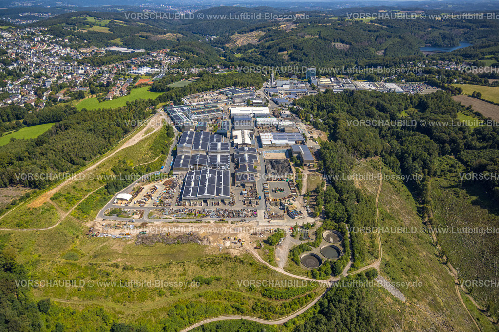 Ennepetal230801165 | Luftbild, Dorma Siegfried Jacob Metallwerke GmbH mit Solardach, dormakaba Deutschland GmbH, Voerde, Ennepetal, Ruhrgebiet, Nordrhein-Westfalen, Deutschland