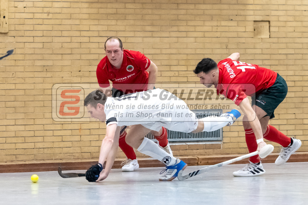 SFE_20230115_0107 | 1. Bundesliga Hockey Herren Schwarz-Weiss Neuss - Crefelder HTC am 15.01.2023 in  (Sporthalle Jahnerstrasse), Photo: Stephan Fehrmann 2022 (Sports-Gallery)
