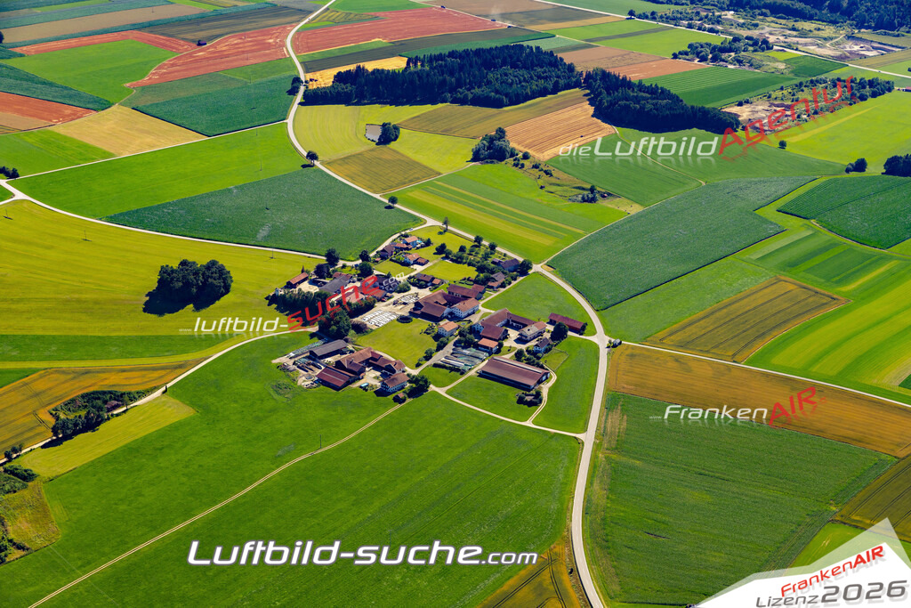 Aktuelles Luftbild von Ranham Palling - Die Luftaufnahme wurde 2022 mittels UL-Flugzeug erstellt ( keine Drohne ) - hochauflösende Kamera-Systeme von  Canon -Beste Qualität - Für grossformatige Ausdrucke geeignet. Die Geschenkidee !
