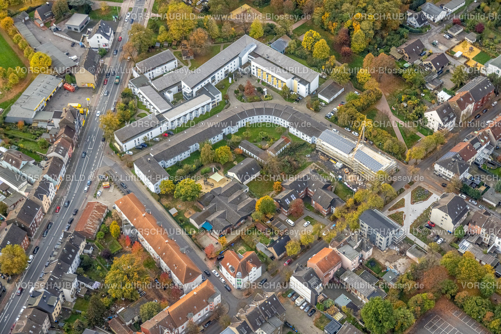 Hamm221012051 | Luftbild, Caritas-Alteneim und Pflegeheim St. Vinzenz-Vorsterhausen, kath. Kindergarten St. Josef, Baustelle Im Josefswinkel, Mitte, Hamm, Ruhrgebiet, Nordrhein-Westfalen, Deutschland