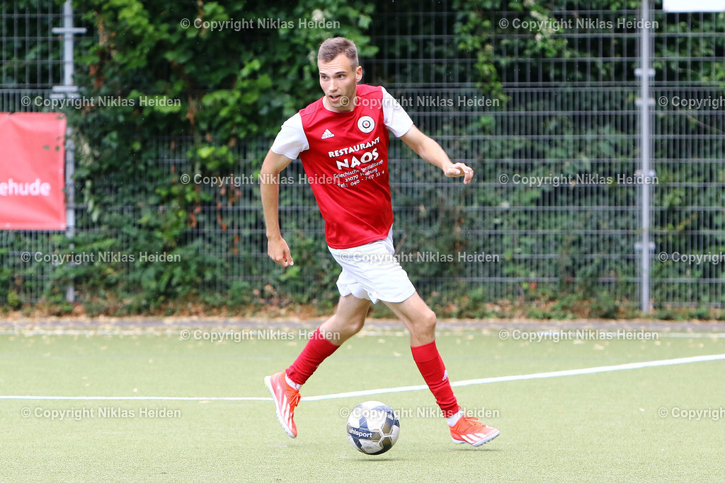NH_KlubKosova_HarburgerSC_Testspiel_HarburgPokal_21072024 | #17 Dennis Streib (Harburger SC)Fußball I Herren I Testspiel (Harburg-Pokal) I Saison 2024-2025 I Klub Kosova - Harburger SC I 21.07.2024 I Sportplatz Alter Postweg
