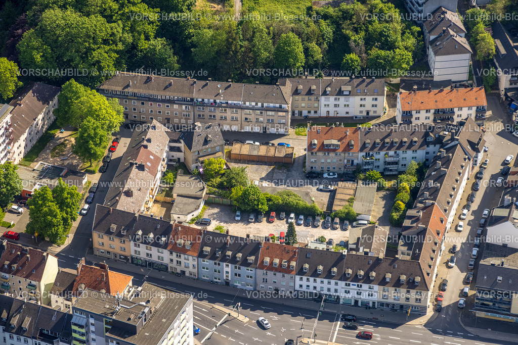 Hagen240504159 | Luftbild, Wohnblock Mietshäuser Buschhofstraße, Märkischer Ring Ecke Bundesstraße B54, Mittelstadt, Hagen, Ruhrgebiet, Nordrhein-Westfalen, Deutschland