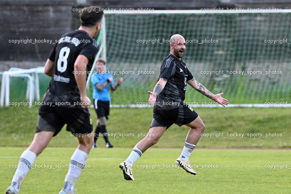 WSG Radenthein vs. URC Thal Assling | Jubel #9 Denis Kerrniqi URC Thal Assling, WSG Radenthein vs. URC Thal Assling, WSG Radenthein vs. URC Thal Assling am 30.05.2025 in Radenthein (Sportplatz Radenthein), Austria, (Photo by Bernd Stefan)