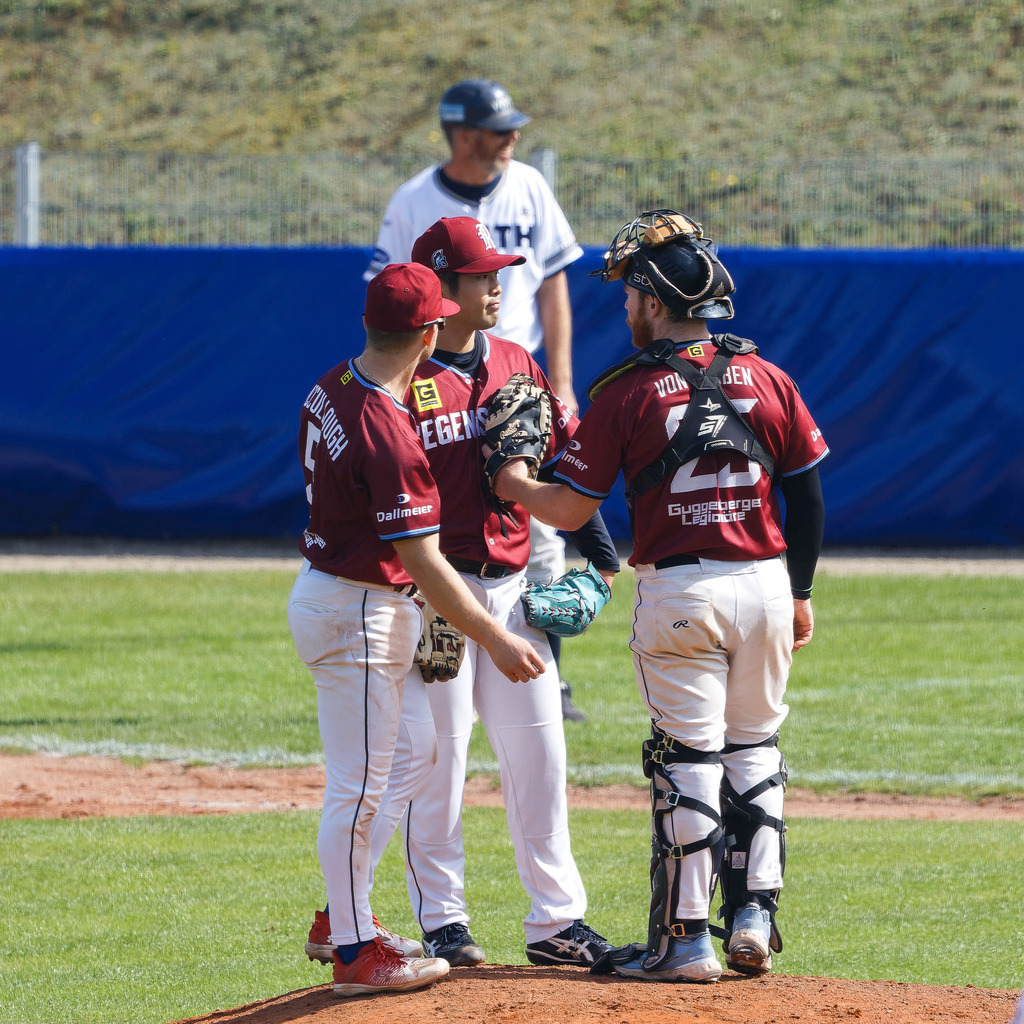 HEIREG_250907_1112 | Baseball-Bundesliga, Deutsche Meisterschaft, DBL, Guggenberger Legionäre vs. Heidenheim Heideköpfe, Spiel 4, Heidenheim, Regensburg, HellensteinEnergie Ballpark - Realisiert mit Pictrs.com
