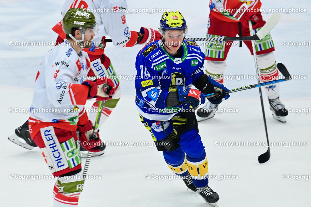 EC VSV vs. HC Bozen 16.2.2024 | #74 Golod Maxime, EC VSV vs. HC Bozen 16.2.2024, EC VSV vs. HC Bozen 16.2.2024 am 16.02.2024 in Villach (Stadthalle Villach), Austria, (Photo by Bernd Stefan)