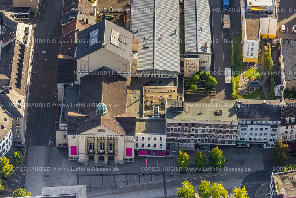 Hagen230903214 | Luftbild, Theater, Mittelstadt, Hagen, Ruhrgebiet, Nordrhein-Westfalen, Deutschland