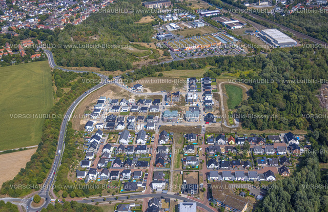 Hamm220809625Heessen | Luftbild, Baustelle mit Neubau Wohngebiet Heimshof Ost am Sachsenring Heessen, Hamm, Ruhrgebiet, Nordrhein-Westfalen, Deutschland