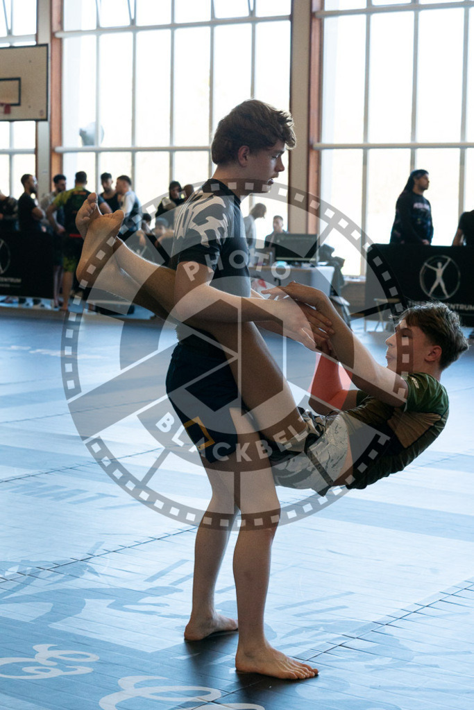 20250329PBB3498 | Fighters compete during the International Luta Livre (ILLCS) Germany IX Spring 2025 Competition spring on March 29, 2025 in Hannover, Germany.© Chiara Dazi