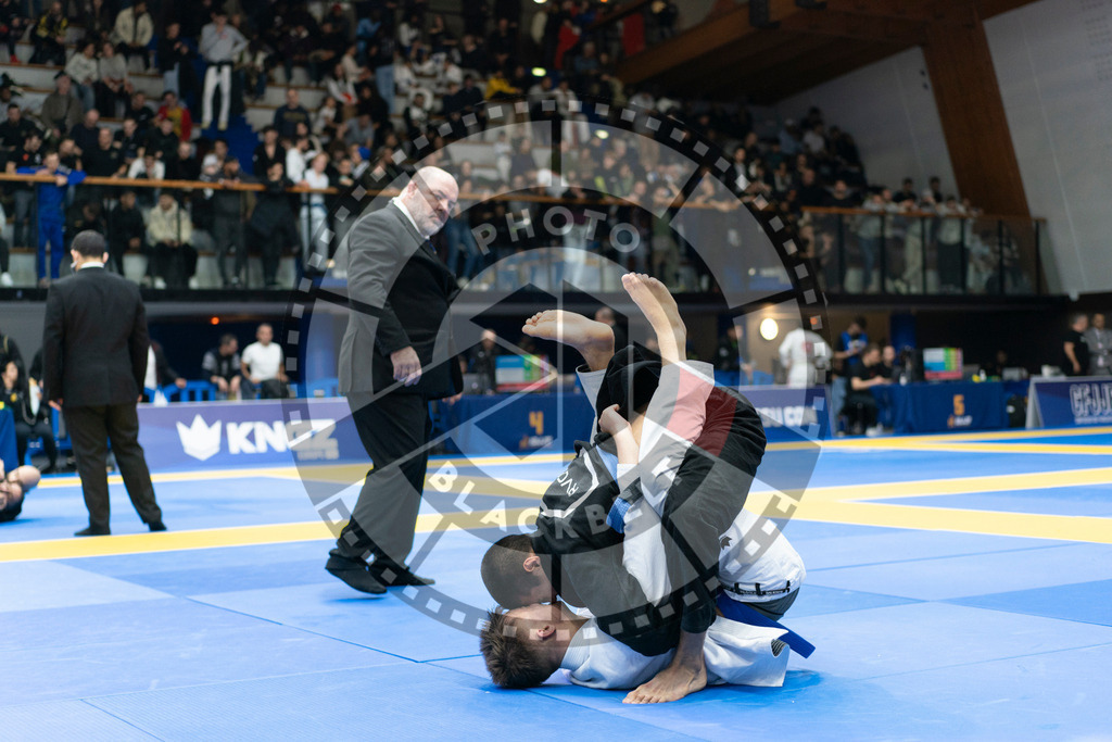 20240119PBB2545 | Fighters compete during the IBJJF European Championship in Paris, France, on January 19, 2024.