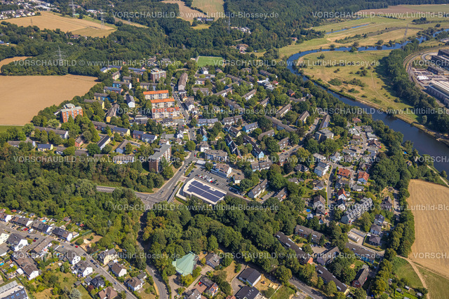 Hattingen220807711 | Luftbild, Ansicht Ortsteil Baak, Rauendahlstraße, Fluss Ruhr, Baak, Hattingen, Ruhrgebiet, Nordrhein-Westfalen, Deutschland