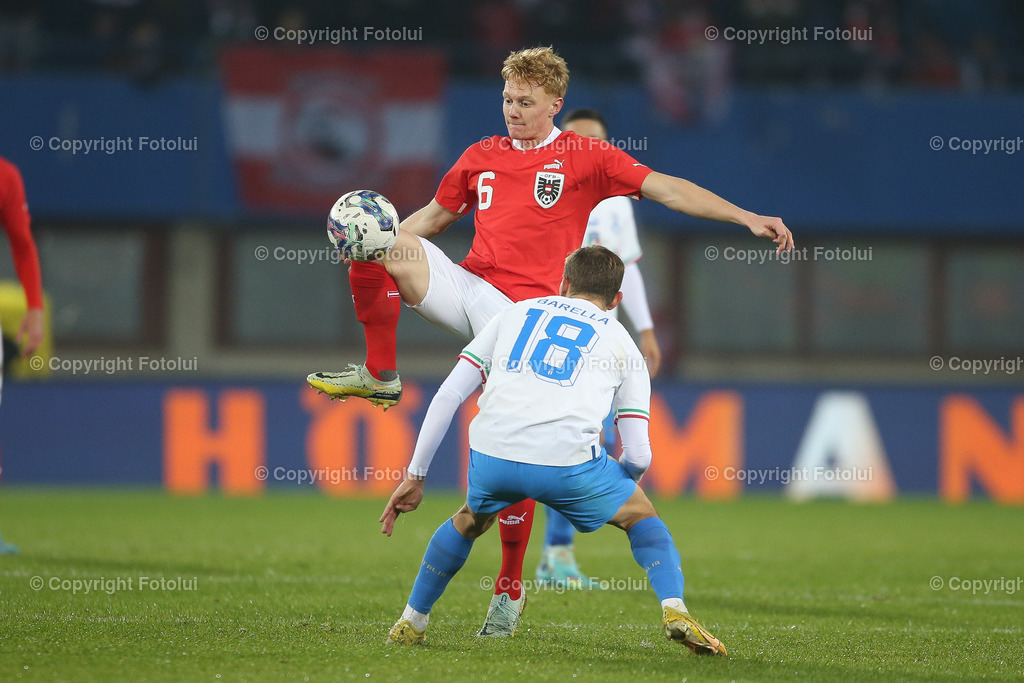 A_LUI_20221120_0020 | SPORT FUSSBALL TESTSPIEL  ÖSTERREICH VS ITALIEN
IM BILD: Nicolas Seiwald (Österreich),


FOTO:FOTOLUI/UW