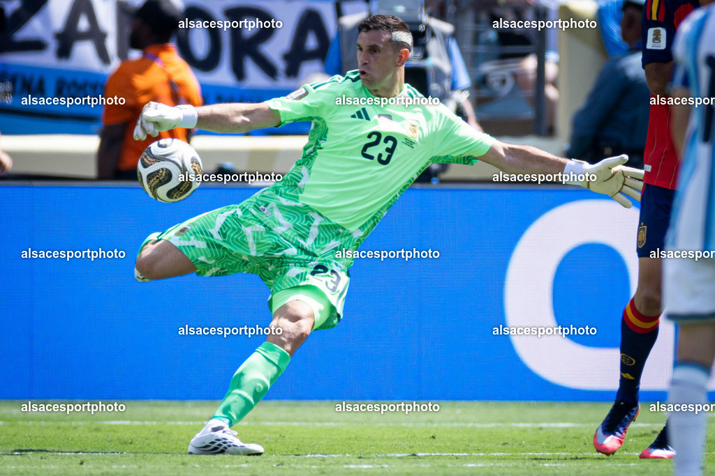 FOOTBALL : Argentine vs Espagne – Finale de la Coupe du Monde FIFA 2026. New York New Jersey Stadium, East Rutherford, New Jersey, États-Unis. 19/07/2026. | Emiliano Martínez #23 (Argentine)