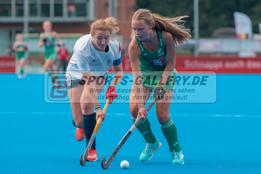 HK_20230708_100028 | Euro Hockey WU18 France - Ireland Championship Girls &amp; Boys am 8.7.2023 CHTC , Krefeld ,