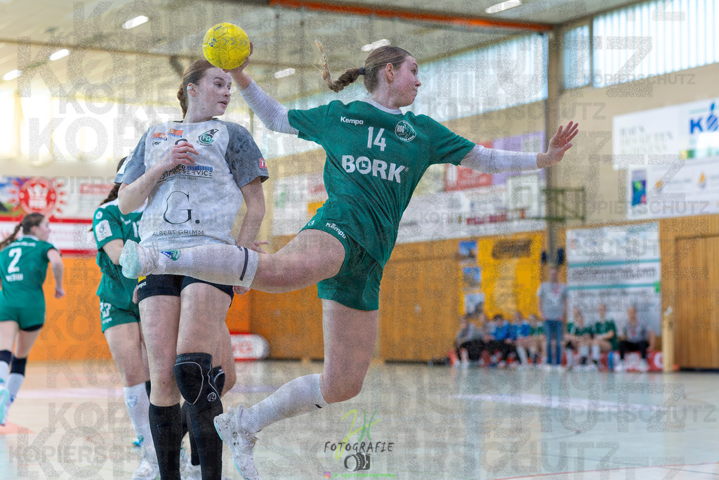 Jugendbundesliga wJA, Pokalrunde, HSG Kleenheim/Langgöns - Frisch Auf Göppingen | Jugendbundesliga wJA, Pokalrunde, HSG Kleenheim/Langgöns - Frisch Auf Göppingen am 28.02.2026 in Oberkleen (Weidig-Halle)Photo © 2026 - Jörg Heinrich - Realisiert mit Pictrs.com