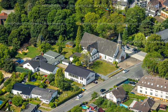 Dortmund220703998 | Luftbild, Kath. Kirche St. Petrus Canisius, Kurl, Dortmund, Ruhrgebiet, Nordrhein-Westfalen, Deutschland