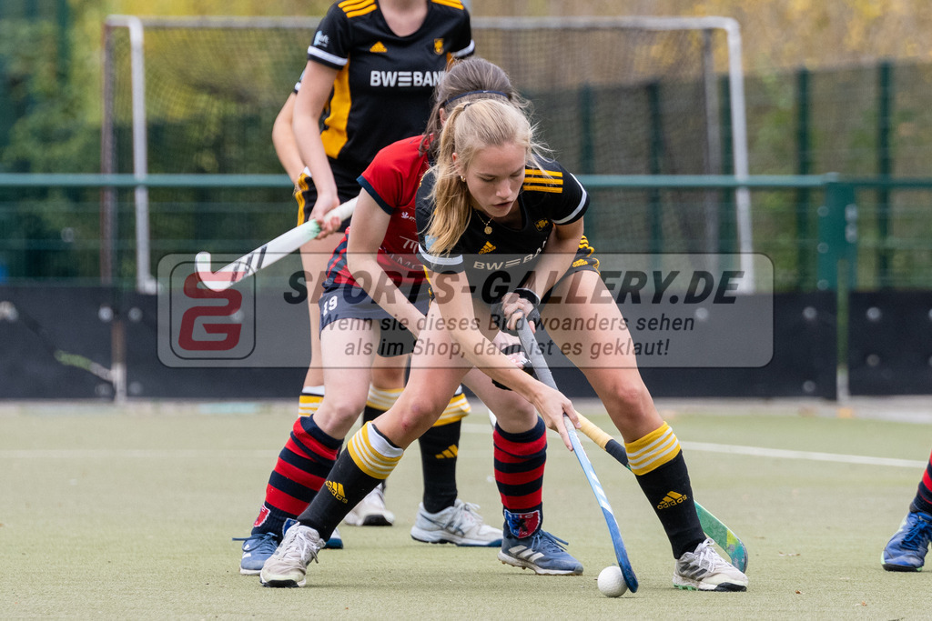 SFE_20231022_0130 | Deutsche Meisterschaft Weibliche U16 Finale Berliner HC - Harvestehuder THC am 22.10.2023 in Köln (Düsseldorfer Hockeyclub 1905 e.V.), Photo: Stephan Fehrmann 2023 (Sports-Gallery)
