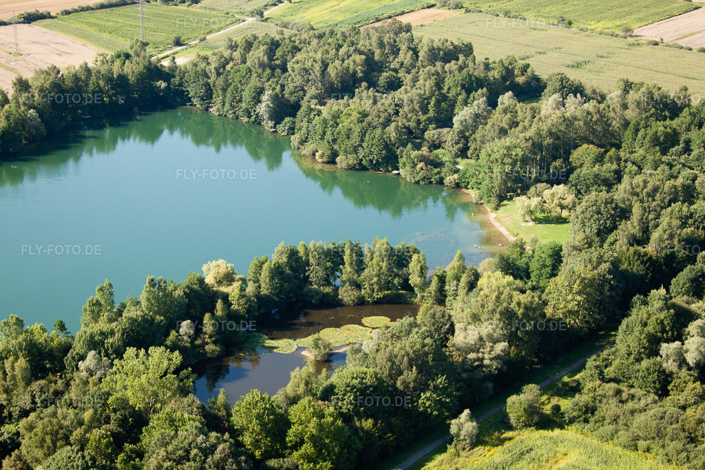 Luftbild: Urloffen, Baggersee im Ortsteil Urloffen in Appenweier im Bundesland Baden-Württemberg in Deutschland. Foto: IMG_31626.jpg vom 09.08.2010 durch Werner Riehm/FLY-FOTO.de