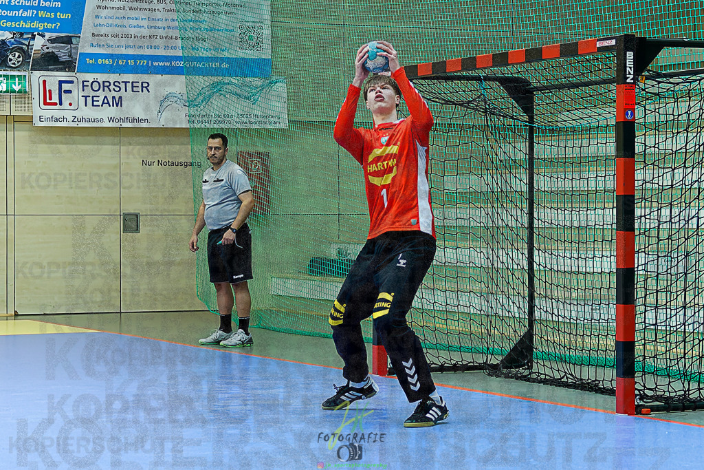mJB Pokalrunde dt. Meisterschaft, TV Hüttenberg - TSV GWD Minden | mJB Pokalrunde dt. Meisterschaft, TV Hüttenberg - TSV GWD Minden am 15.03.2025 in Münchholzhausen (Sporthalle Münchholzhausen)Photo © 2025 - Jörg Heinrich - Realisiert mit Pictrs.com