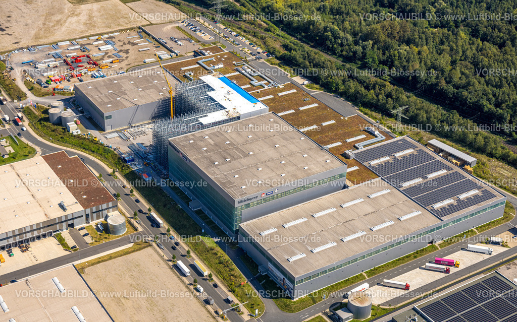 Gelsenkirchen240809578GE-Sued | Luftbild, Industriepark Schalker Verein, Europastraße, bilstein group mit Baustelle und Neubau, Gelsenkirchen-Bulmke-Hüllen, Gelsenkirchen, Ruhrgebiet, Nordrhein-Westfalen, Deutschland