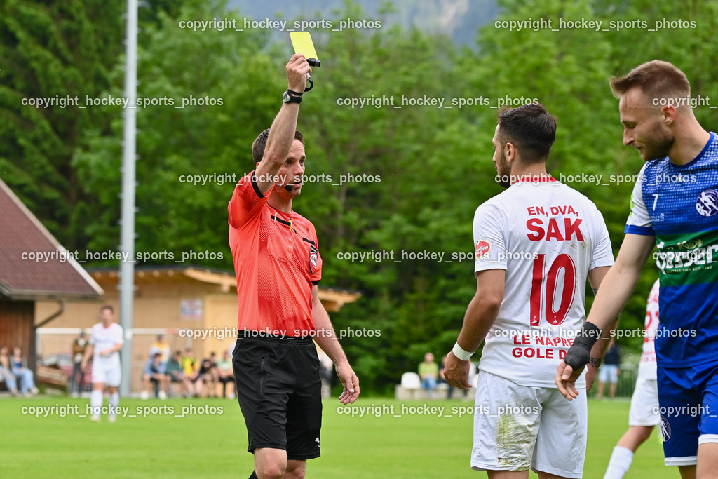 SV Dellach Gail vs. SAK 29.5.2023 | Schlacher Marco Referee, Gelbe Karte, #10 Yosifov Svetlozar Angelov