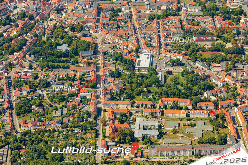 Übersichts Bild Apolda - Die Luftaufnahme wurde 2025 vom UL-Flugzeug heraus erstellt ( keine Drohnenaufnahme ) - Hochauflösende Luftaufnahme - für Wandbilder und großformatige Ausdrucke geeignet. Das besondere Geschenk!Hier alle&nbsp;Infos zur Lizenzierung der LuftaufnahmeWir fliegen auch dieses Jahr wieder in Ihre Region um Luftbilder zu erstellen.- Luftbild anfragen