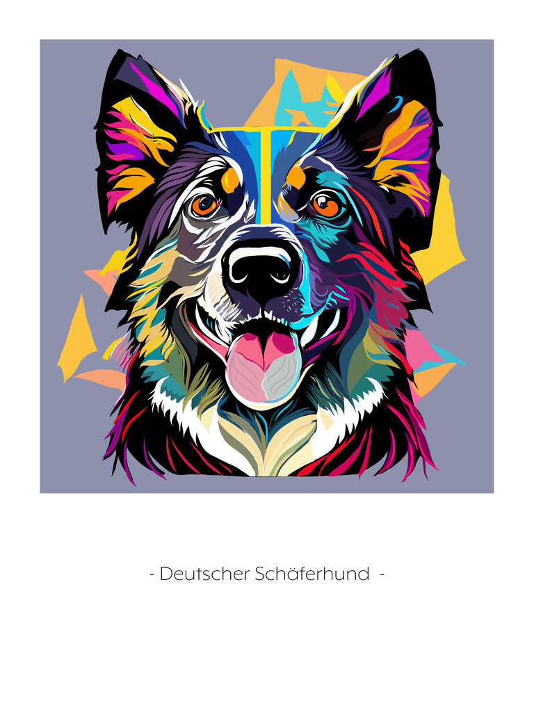 Schaeferhund | Illustrationen, digitalpainting, animals, dogs, hunde, art, Kunst, Illustrationsart, Bielefeld, Germany - Realisiert mit Pictrs.com