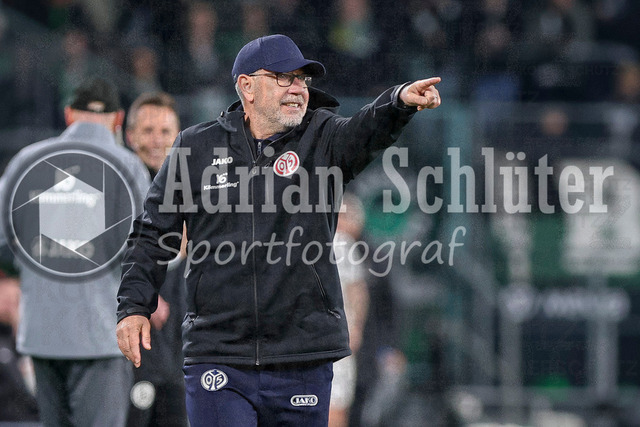 19.04.2026, GER, Fussball, Herren, 1. BL, Saison 2025/2026, Borussia Mönchengladbach - 1. FSV Mainz 05 | Trainer Urs Fischer (Mainz) gestikuliert, Gestik 